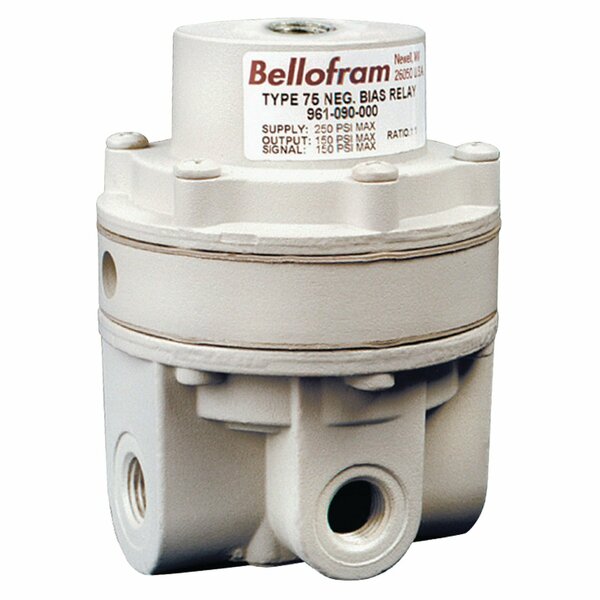 Bellofram Precision Controls Precision Relay, Fixed Negative Bias 4 psi, 0-150 psi, 3/8 NPT, 1:2 Ratio 961-093-000